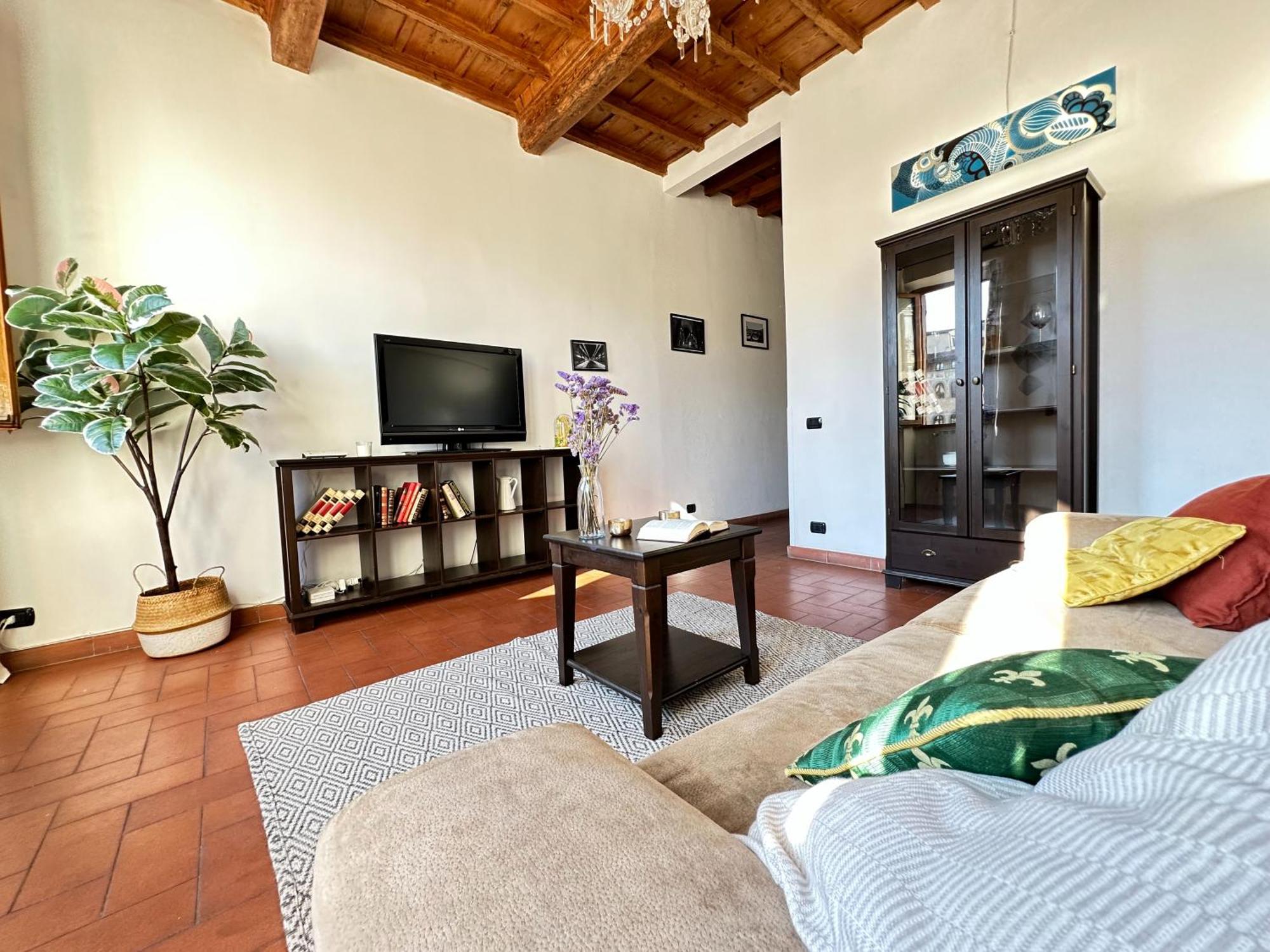 Ferienwohnung Luxurious View On Santa Croce Florenz Exterior foto