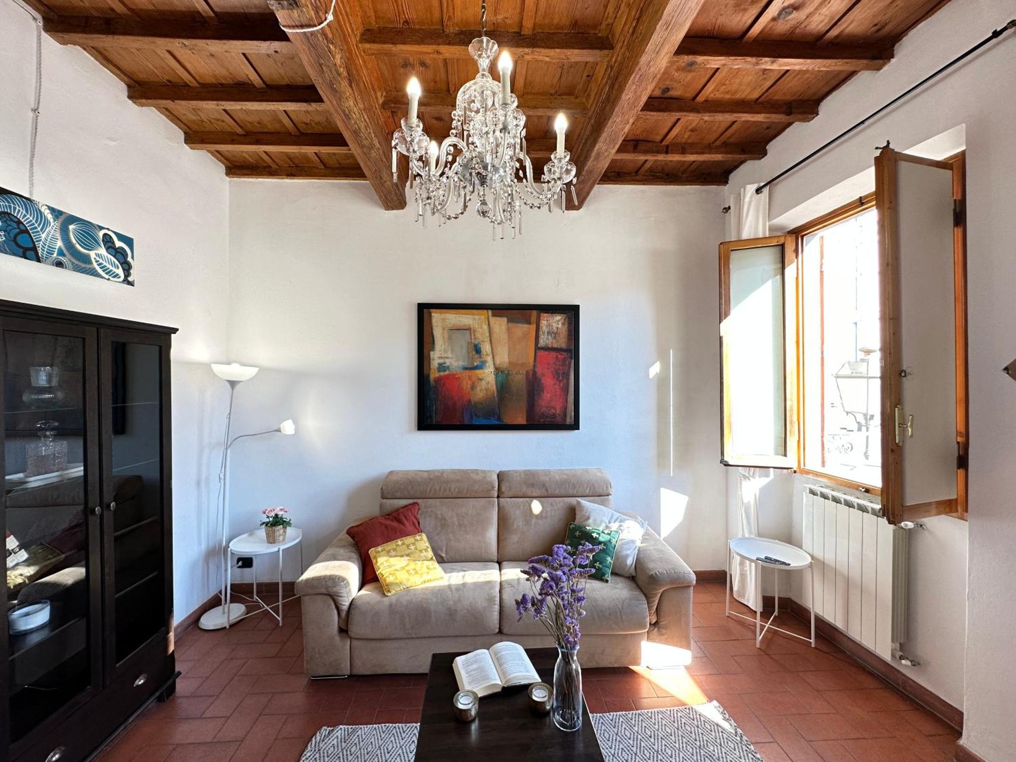 Ferienwohnung Luxurious View On Santa Croce Florenz Exterior foto