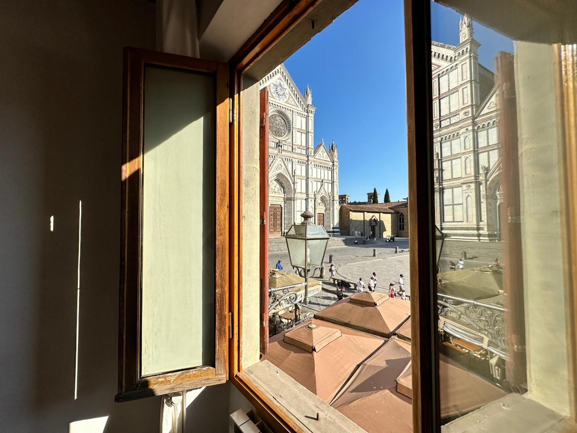 Ferienwohnung Luxurious View On Santa Croce Florenz Exterior foto