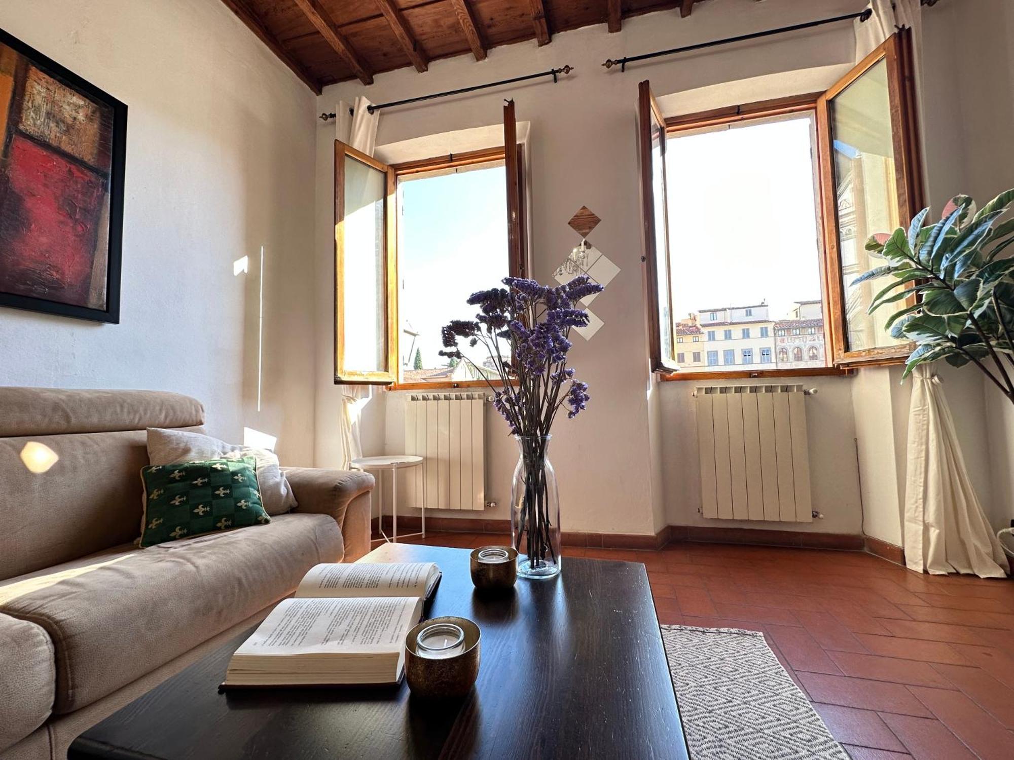 Ferienwohnung Luxurious View On Santa Croce Florenz Exterior foto