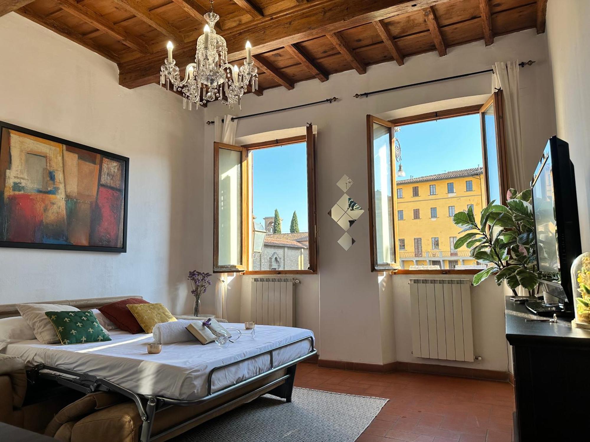 Ferienwohnung Luxurious View On Santa Croce Florenz Exterior foto